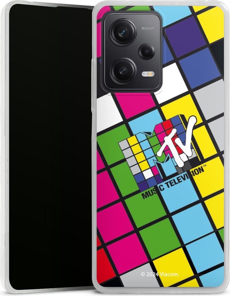 DeinDesign Slim Hülle für Xiaomi Redmi Note 12 Pro 5G Silikon Case Ultra Dünn Handyhülle Fanartikel Offizielles Lizenzprodukt MTV Music Televison