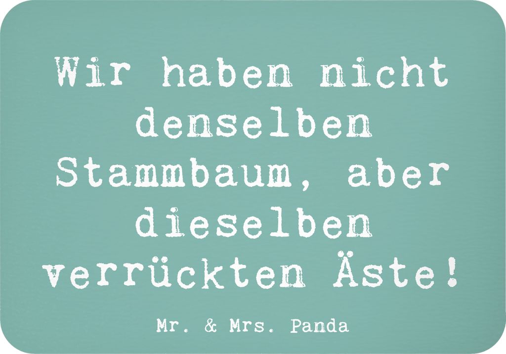 Mr. & Mrs. Panda magnet Spruch Adoptivkind Verrückte Äste - Meeresbrise - Geschenk, Liebe, whiteboardmagnet, Lächeln, rechteckmagnet, Familienba...