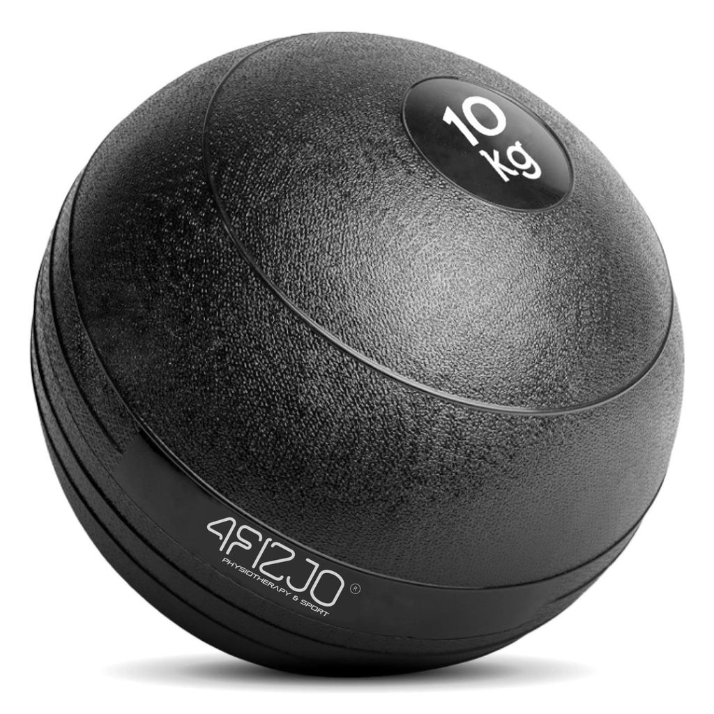 4FIZJO Slam Ball Medizinball, PVC, Anti-Rutsch, Anti-Bounce, Krafttraining 10 kg