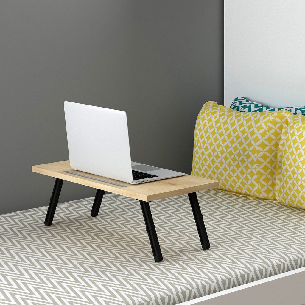 Laptoptisch Holz Bett Tisch Laptoptische Betttische Beistelltisch Ablage Tablett 