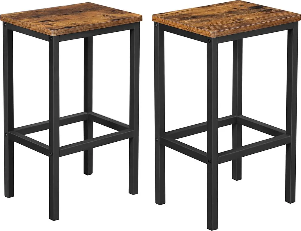 Chaise haute de bar vintage lot de 2 pour îlot central de cuisine moderne
