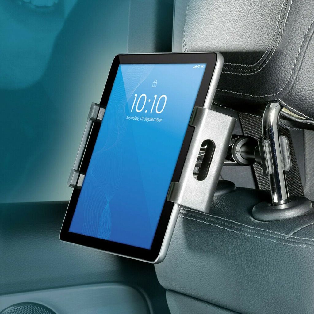 WICKED CHILI Tablet Auto Halterung Kopfstütze iPad, iPad Air, iPad Pro, Samsung  Galaxy Tab, KFZ Tablethalterung KFZ Halterung, schwarz