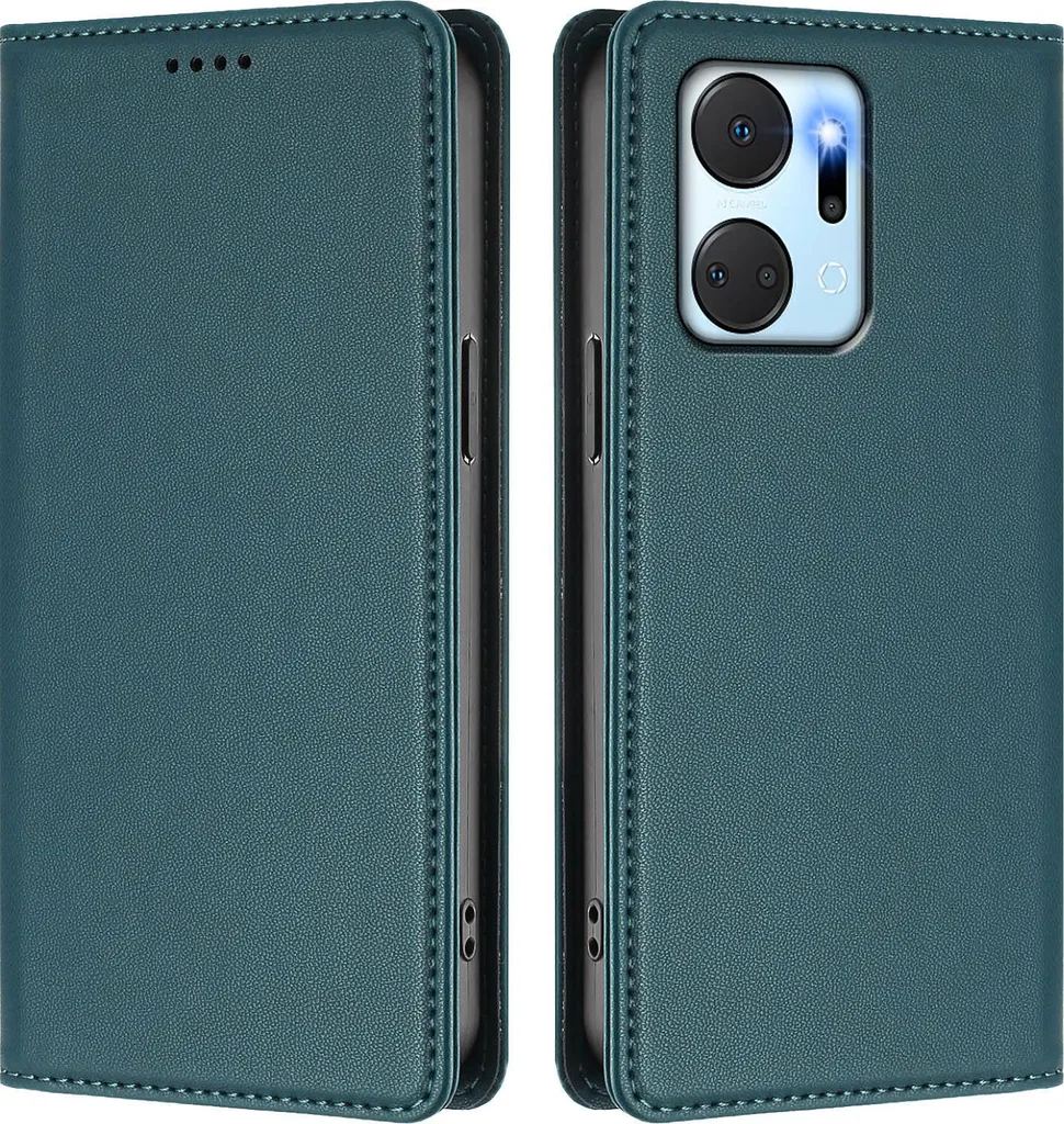 Custodia Honor X7A Flip Cover Verde - Pelle Sintetica Antiurto Magnetica