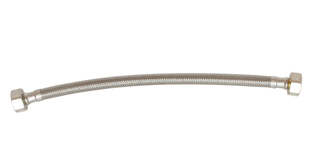 Évitez les fuites avec ce flexible sanitaire inox 300mm raccord 1/2"