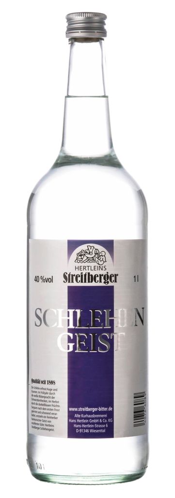 Streitberger Schlehengeist 1l. Flasche