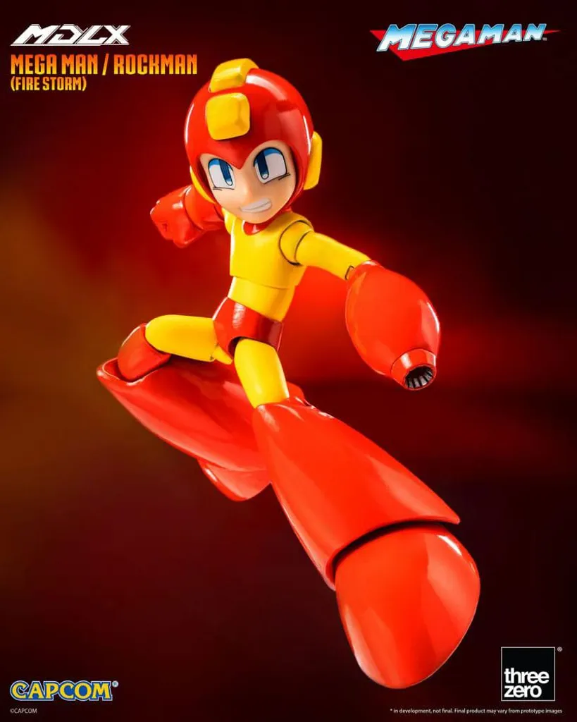 Figurka MDLX Mega Man Fire Storm threezero 10 cm pour collection