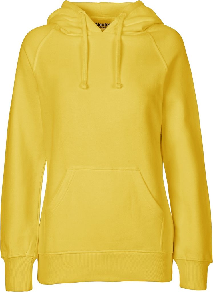 Neutral O83101 | Damen Hoodie / Kaputzenpulli / 100% Fairtrade-Baumwolle - Farbe: Yellow - Größe: XL