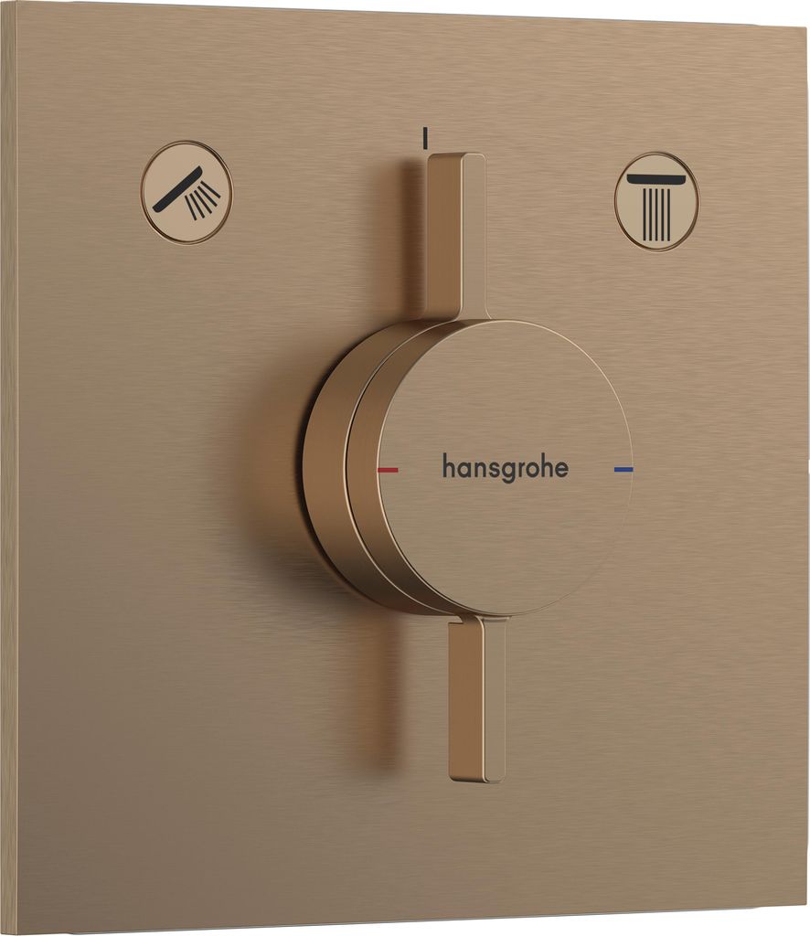 HansGrohe DuoTurn E Wannenmisch UP F-Set BBR Brushed Bronze, 75417140