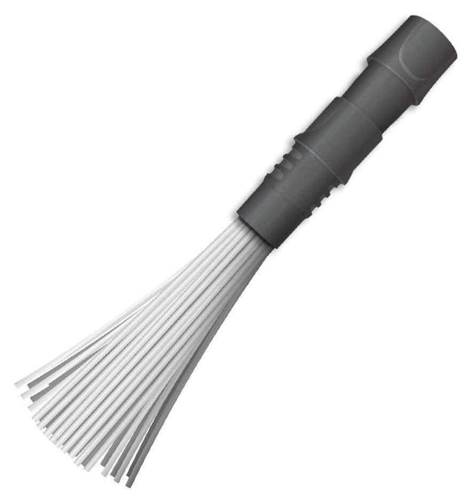A vacuum cleaner attachment with bristles.