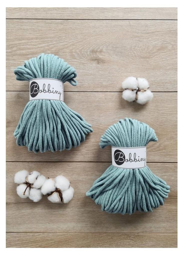 Bobbiny Premium 5 mm 50 m Duck Egg Blue Schnur Produktbild 