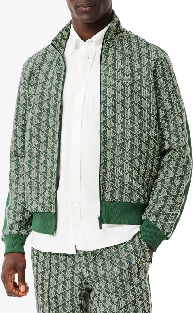 Polo Del Marchio Lacoste Del Modello Sweatshirt Verde Immagine del prodotto 