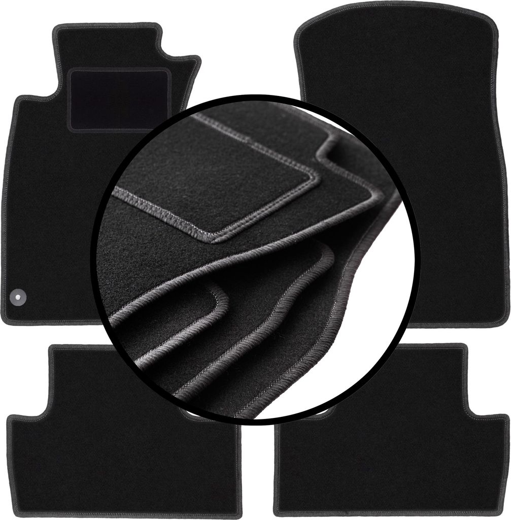 Komplettset Veloursmatten für: Lexus IS II 4WD Limousine (2005-2013)