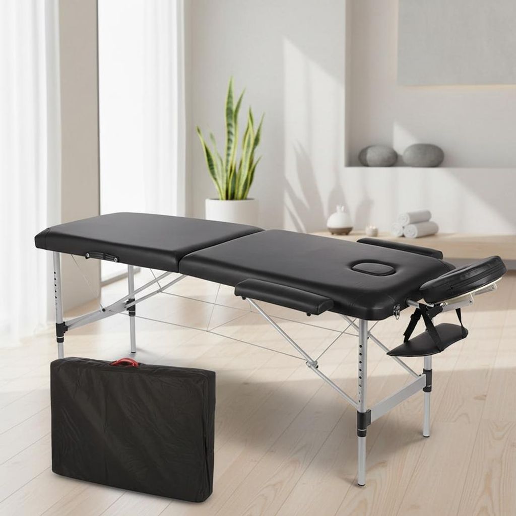 Mobile Massageliege 2-Zonen klappbar, höhenverstellbar mit Produktbild 