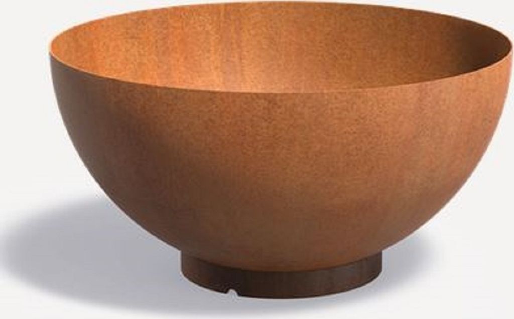 Forno Feuerschale Bocca, 1200 x 610 mm. Stahl, für Garten und Terrasse