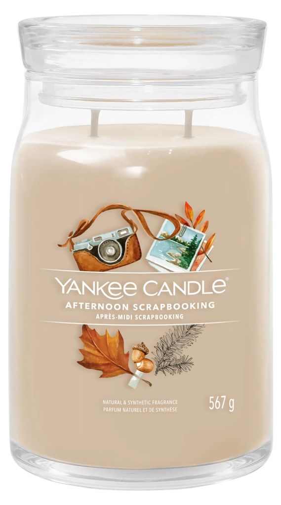 Yankee Candle Afternoon Scrapbooking Signatur Kerze groß Immagine del prodotto 
