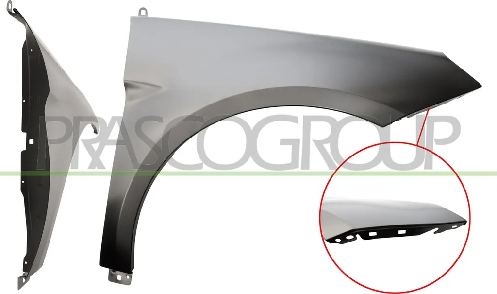 Aile avant droite PRASCO ME4223003 pour Mercedes Classe B W245 OE A1698801018