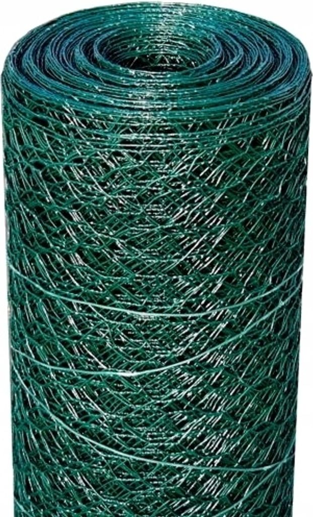 Sechseckzaungeflecht grün 0,5m x 5m 40mm