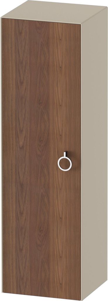 Duravit White Tulip Halbhochschrank, Breite 400 x Tiefe 360mm, eine Tür Anschlag links mit Griff, WT1333L77H3