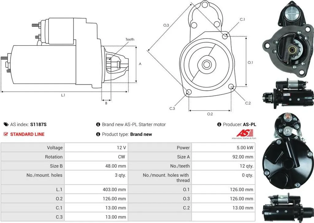 Moteur polyvalent 0,8L compact série 6C8.3 avec couple optimisé