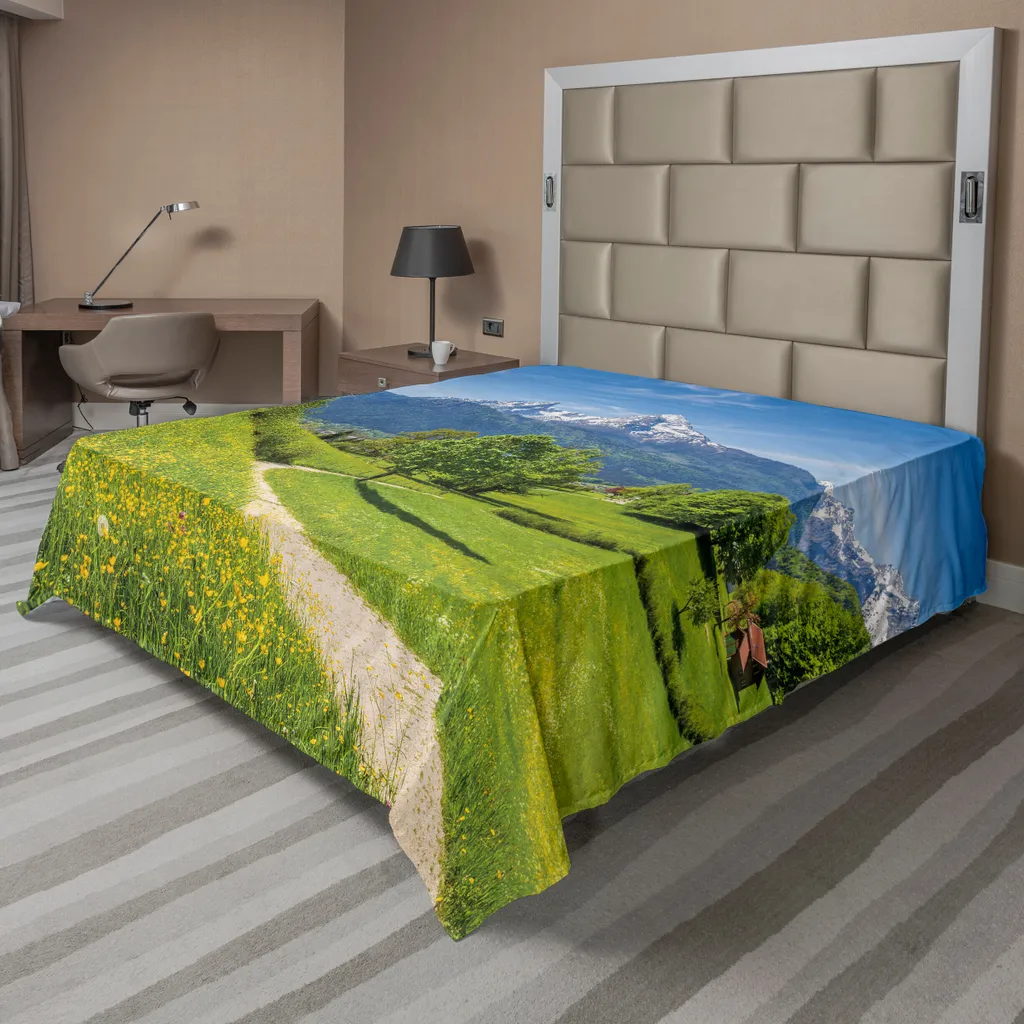 Lenzuolo ABAKUHAUS Fiori Selvatici 266x260 cm Microfibra Top Quality