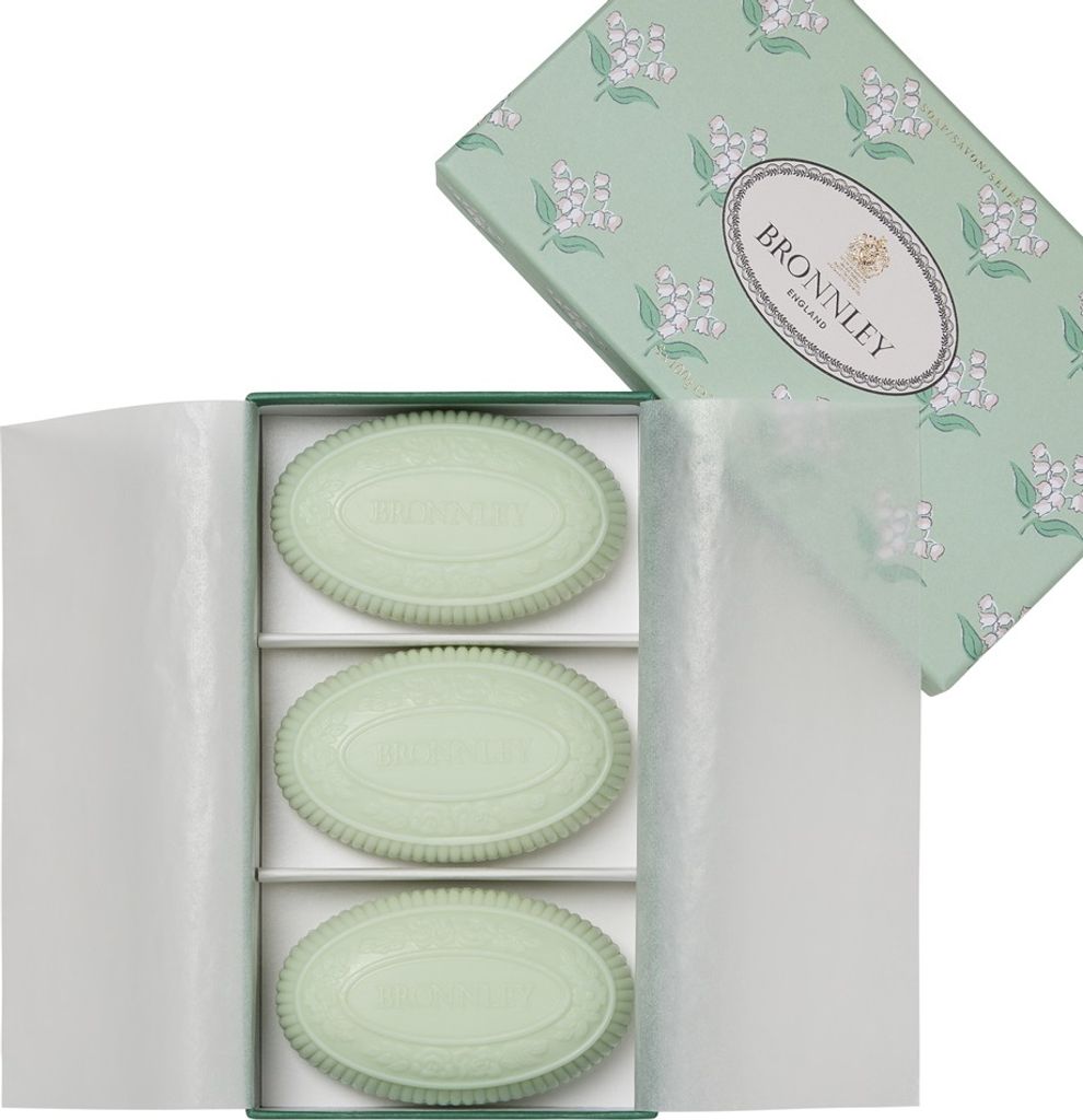 Bronnley Zitronenseife Lemon – 3 X 100g, Vegan, Mit Sheabutter & Nachhaltigem Palmöl