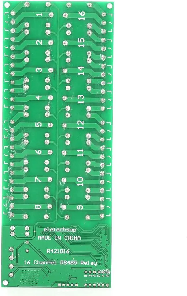 Module 16 relais Modbus RTU RS485 12V CC haute performance pour PLC - 10