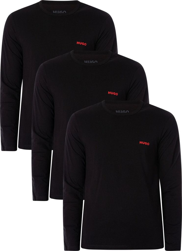 HUGO 3er Pack Lounge T-Shirts, Schwarz M Produktbild 