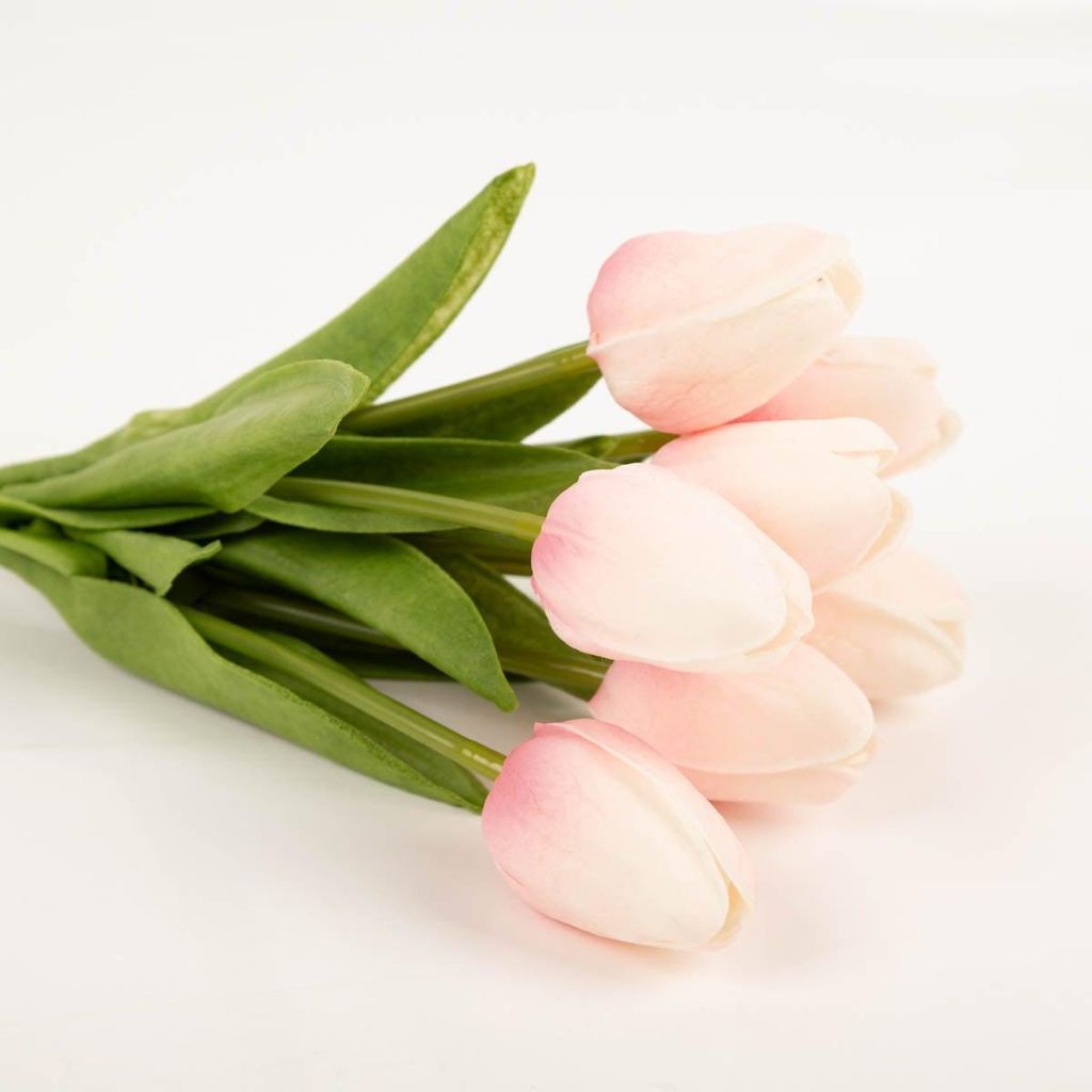 Rico Design Tulpenstrauß 7 Blüten rosa 33,5 cm künstlich
