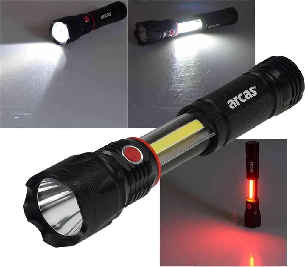 ChiliTec 22288 Torcia Emergenza LED 3W - Luce Potente per Casa e Auto