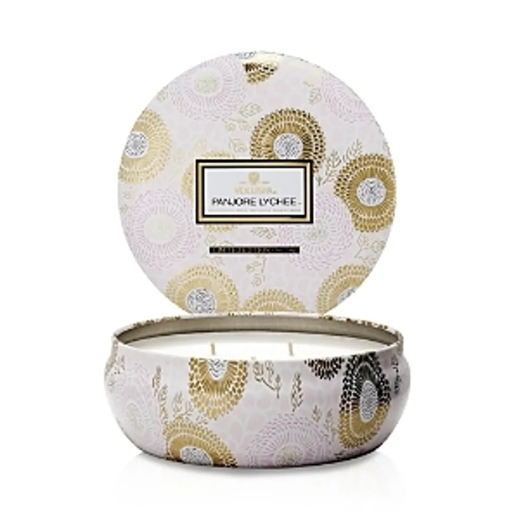 Bougie Parfumée au Litchi VOLUSPA Panjore dans son Coffret Fer 340 g
