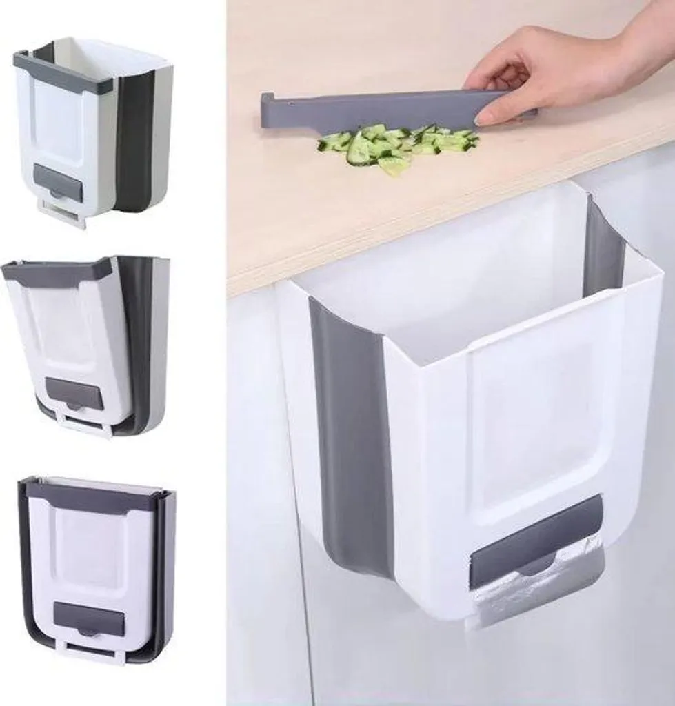 Poubelle anti-odeur pour WC et cuisine à fixer sans abîmer le mur