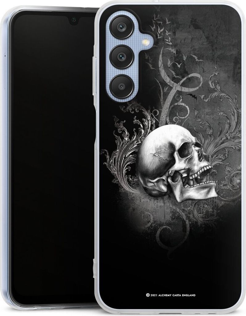 DeinDesign Handyhülle für Samsung Galaxy A25 5G Silikon Hülle Case Smartphone Schutzhülle Gothic Schädel Totenköpfe