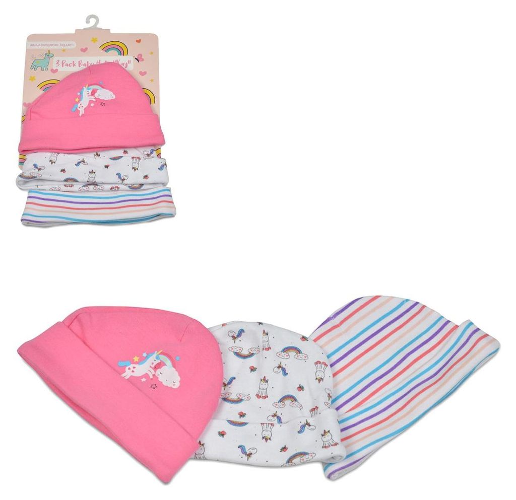 Cangaroo Babymütze Kay 3er-Set Größe 46 cm, Erstlingsmütze, Produktbild 