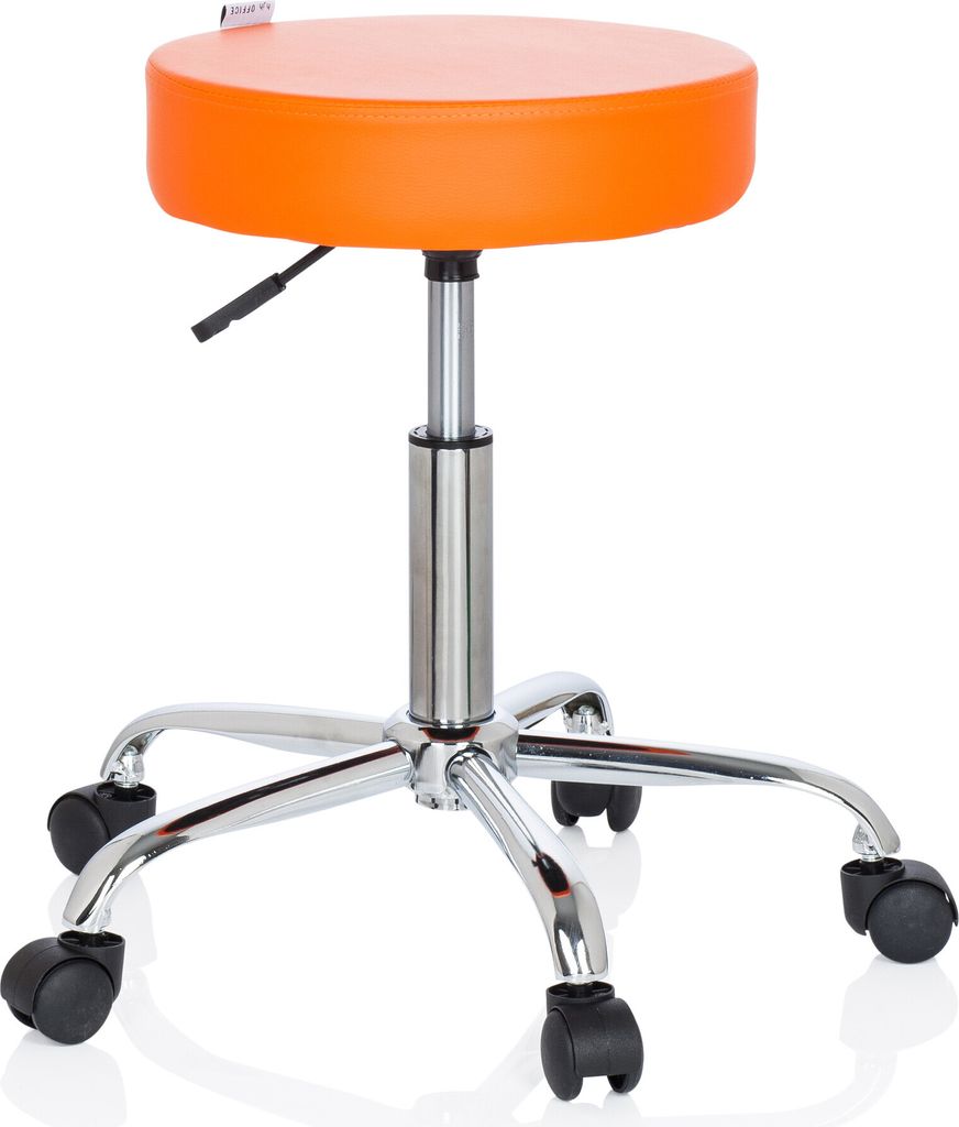 hjh OFFICE Drehhocker OPERATOR II Rollhocker Arbeitshocker, Produktbild 10