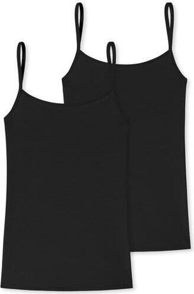 Schiesser Damen 2 er Pack Spaghettitop Gr. XXL weiss