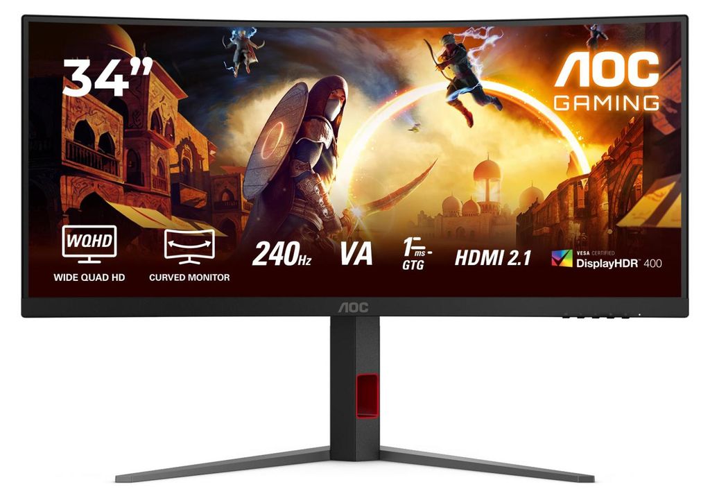 AOC Gaming CU34G4Z - LED-Monitor - Gaming - gebogen - 86.4 cm (34")