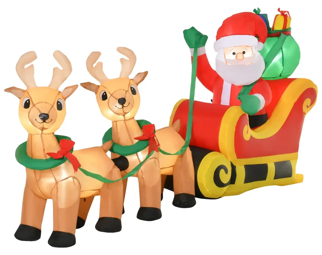Décoration de Noël gonflable robuste et sûre : fini les décors fragiles