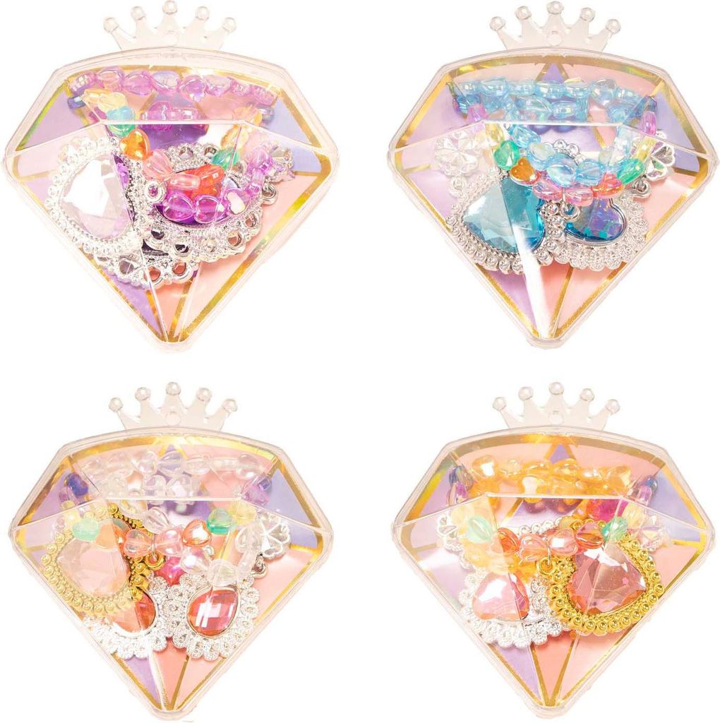 Jono Toys Diamant-Aufbewahrungsbox mit Schmuck, 7-teilig