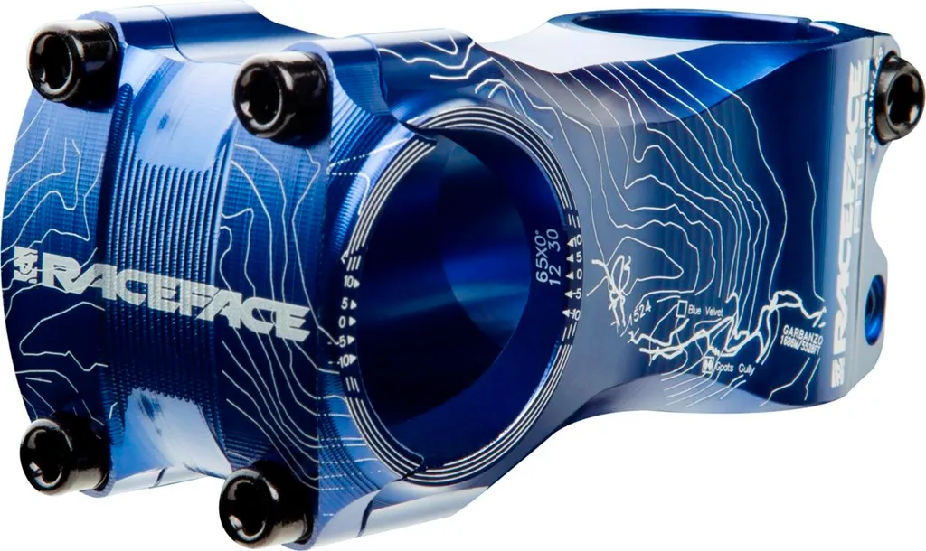 Potence Race Face Atlas 31.8mm Bleue 65mm pour Supprimer le Jeu de Direction