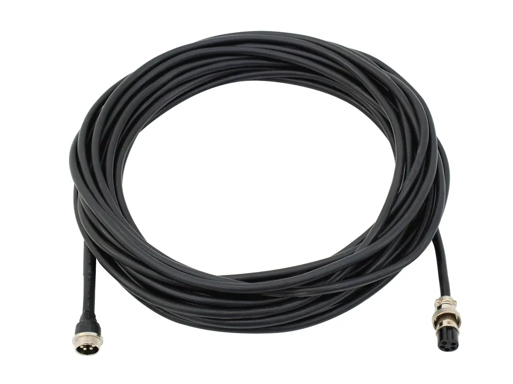 Eurolite câble de rallonge 1 pc noir haute résistance pour sonorisation