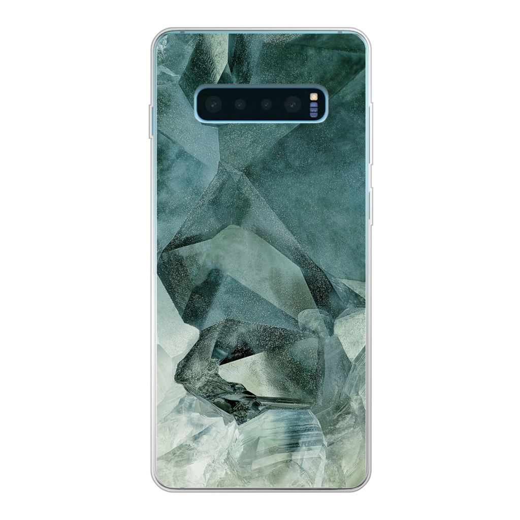 MuchoWow Handyhülle Schutzhülle Hülle für Samsung Galaxy S10 Lite Mineralien - Kristalle - Naturstein Silikon Softcase Handy Hülle - Schutz