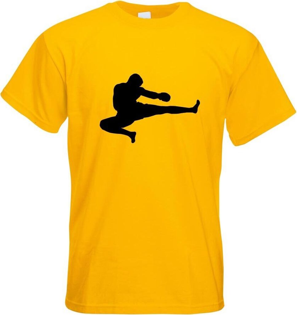 Kiwistar - T-Shirt - gelb - Kampfsport Karate Judo Kung Herren Funshirt Bedruckt Design Sprüche Spruch Motive - mit Motiv Bedruckt - Funshirt Desi...