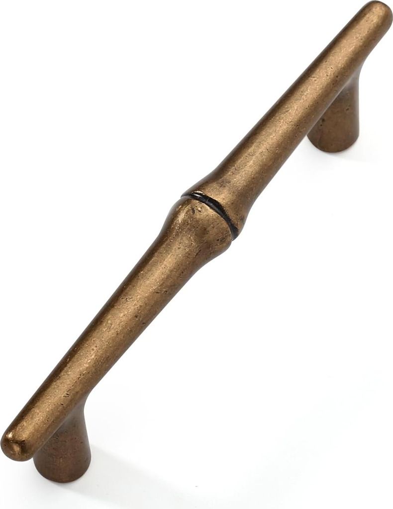 Antike Möbelgriffe - 96 mm Bohrlochabstand - 10 Stück - Antik Messing