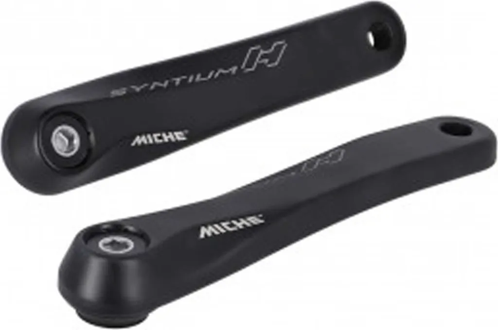 Paire de Manivelles Miche Syntium H 175mm Noir pour Vélos E-Bike ISIS