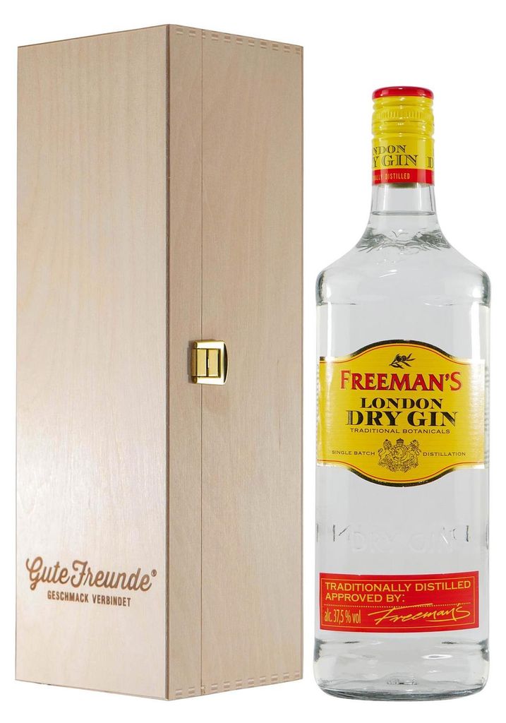 Freeman ́s London Dry Gin mit Geschenk-Holzkiste