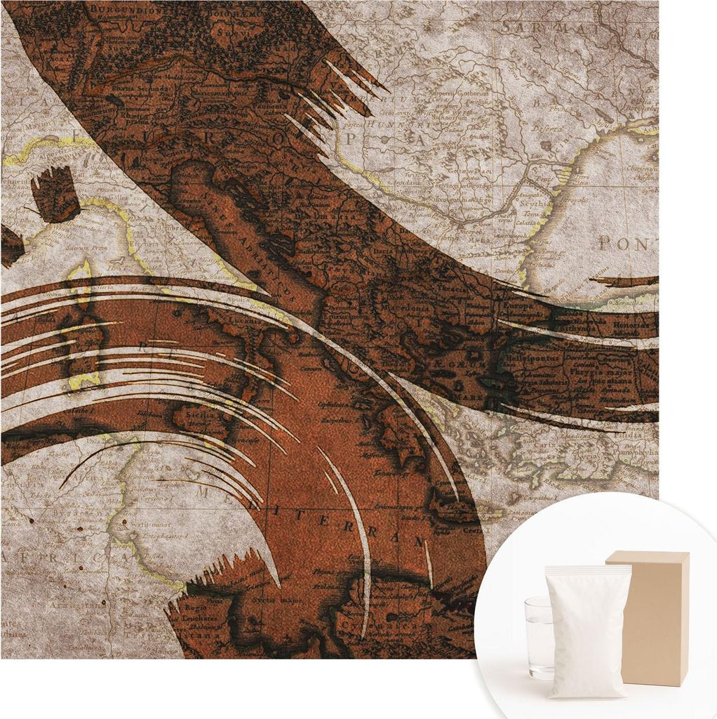 Fototapete - Wandbilder für Wohnzimmer - 250x250 cm - Dekorative Wandfolie - Modernes Design für Wanddekoration - Tapeten für Innenräume - Kün...