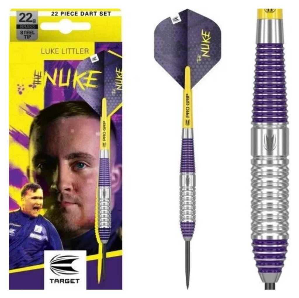 Target Darts Luke Littler Brass Steel Tip Darts Set mit Pro Produktbild 