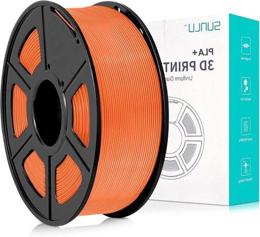 3D-Druckfilament 1,75mm - Maatnauwkeurigheid +/- 0,02mm - Macaron Orange