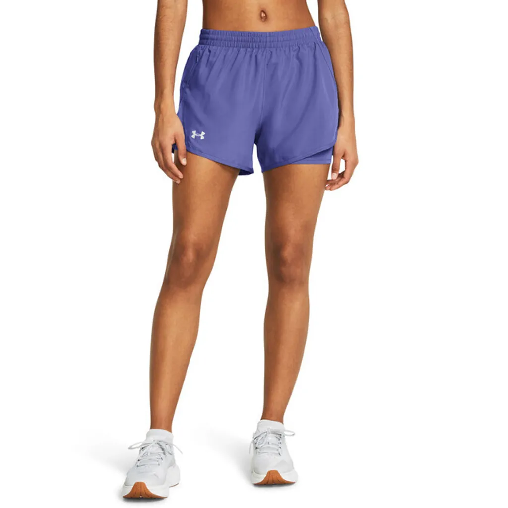 Short 2-en-1 Under Armour UA Fly By Taille XS pour Femme en Noir