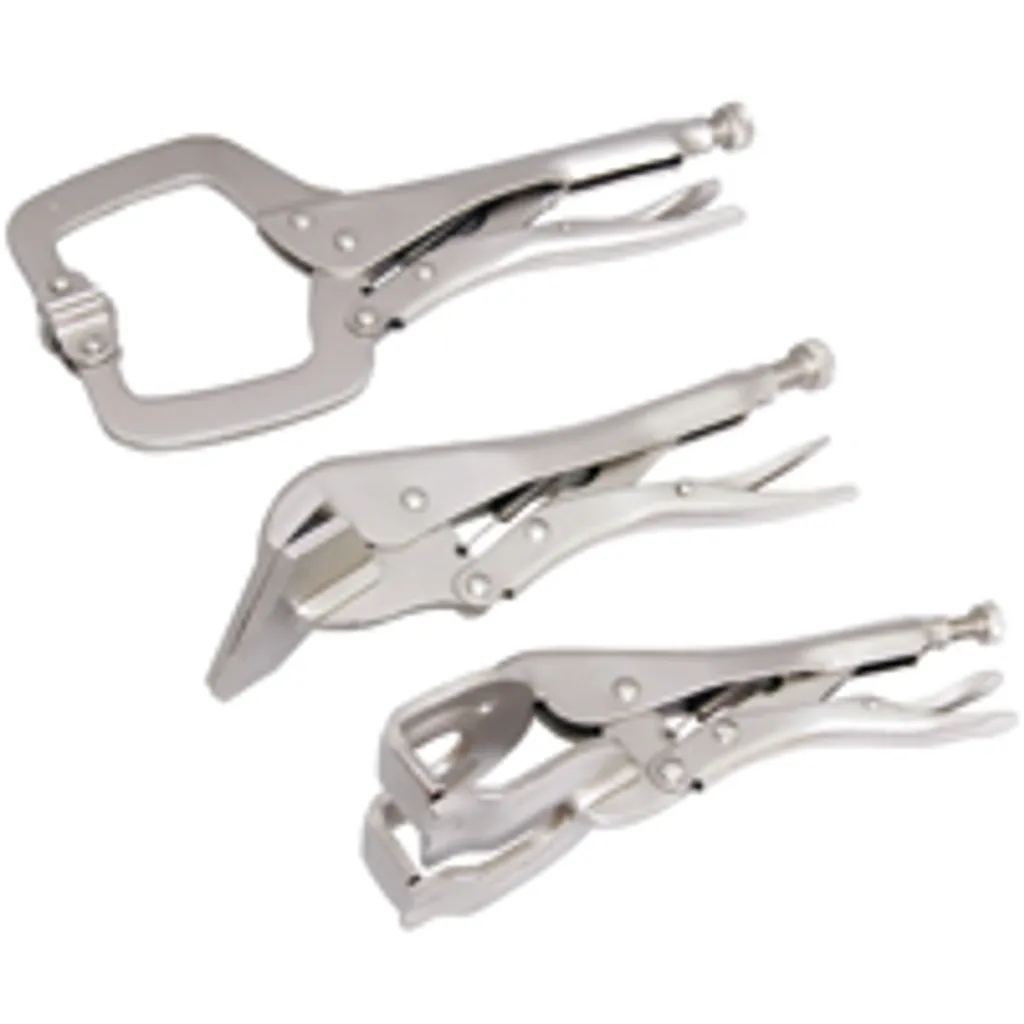 Lot de 3 x pince à souder avec pince Grip et pince à plier de blocage
